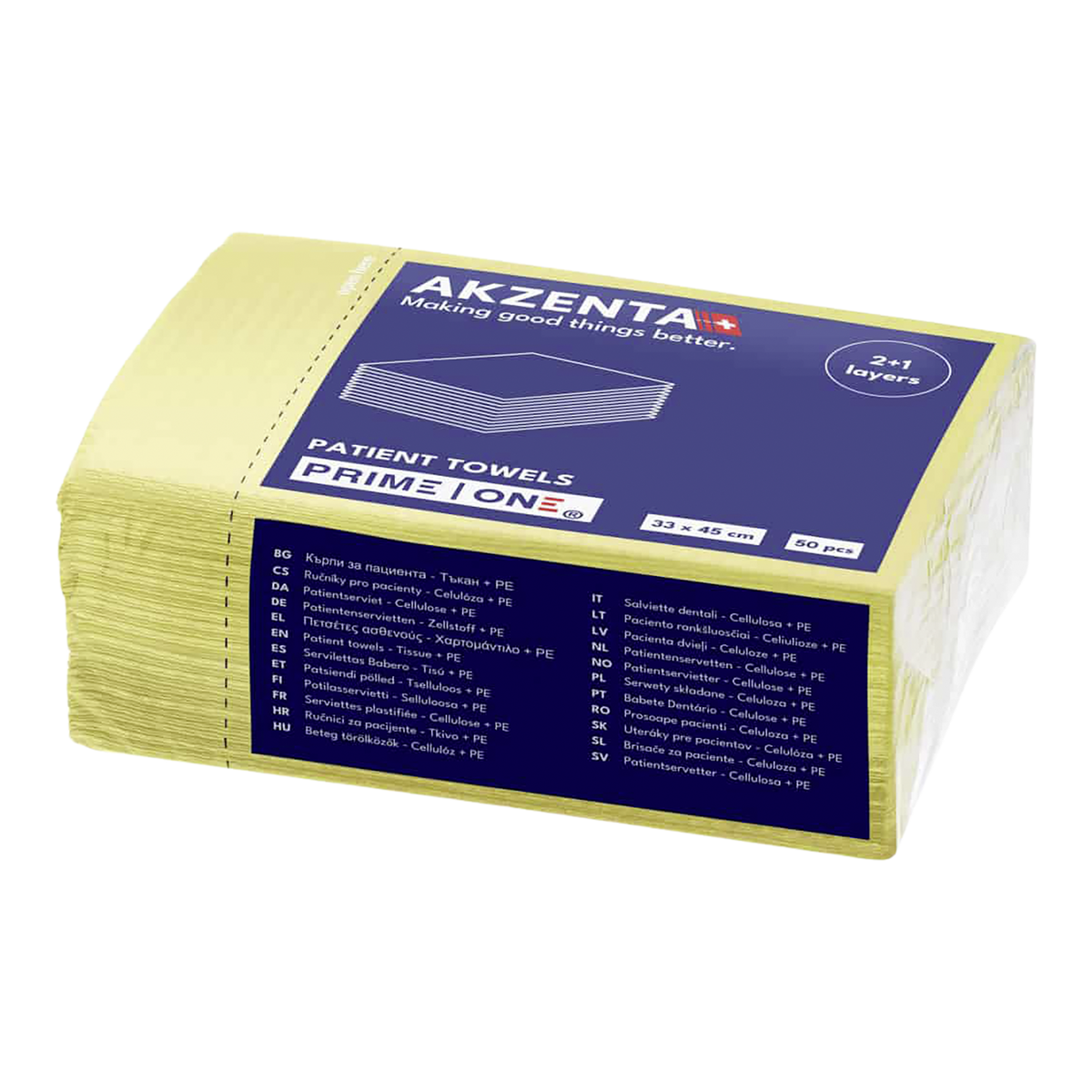 Prime One Akenta Pazienti tovaglioli - Giallo