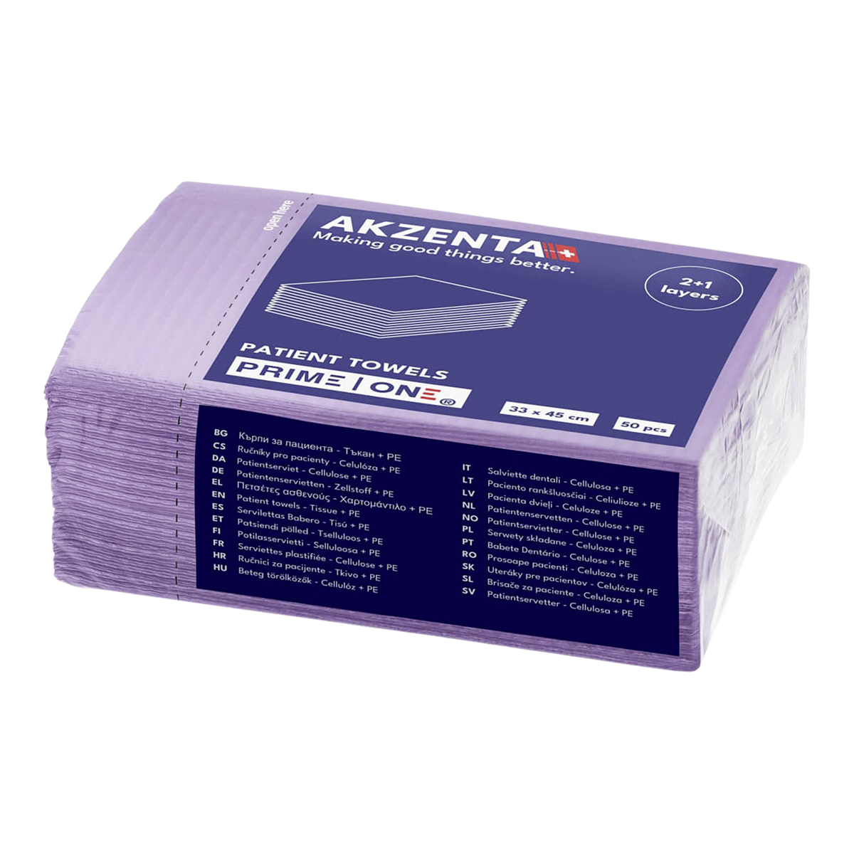 Prime One Akenta pazienti tovaglioli - viola