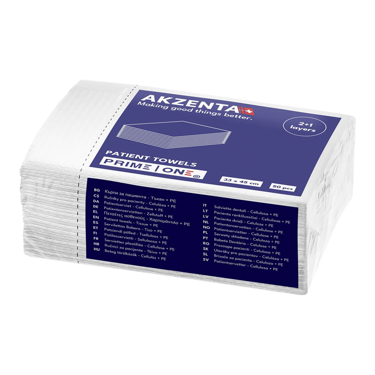 Prime One Akenta Patient Napkins - Blanc
