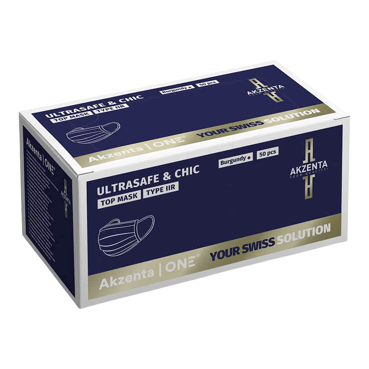 Akenta Top Mask Ultrasafe &amp; Chic - Bourgogne