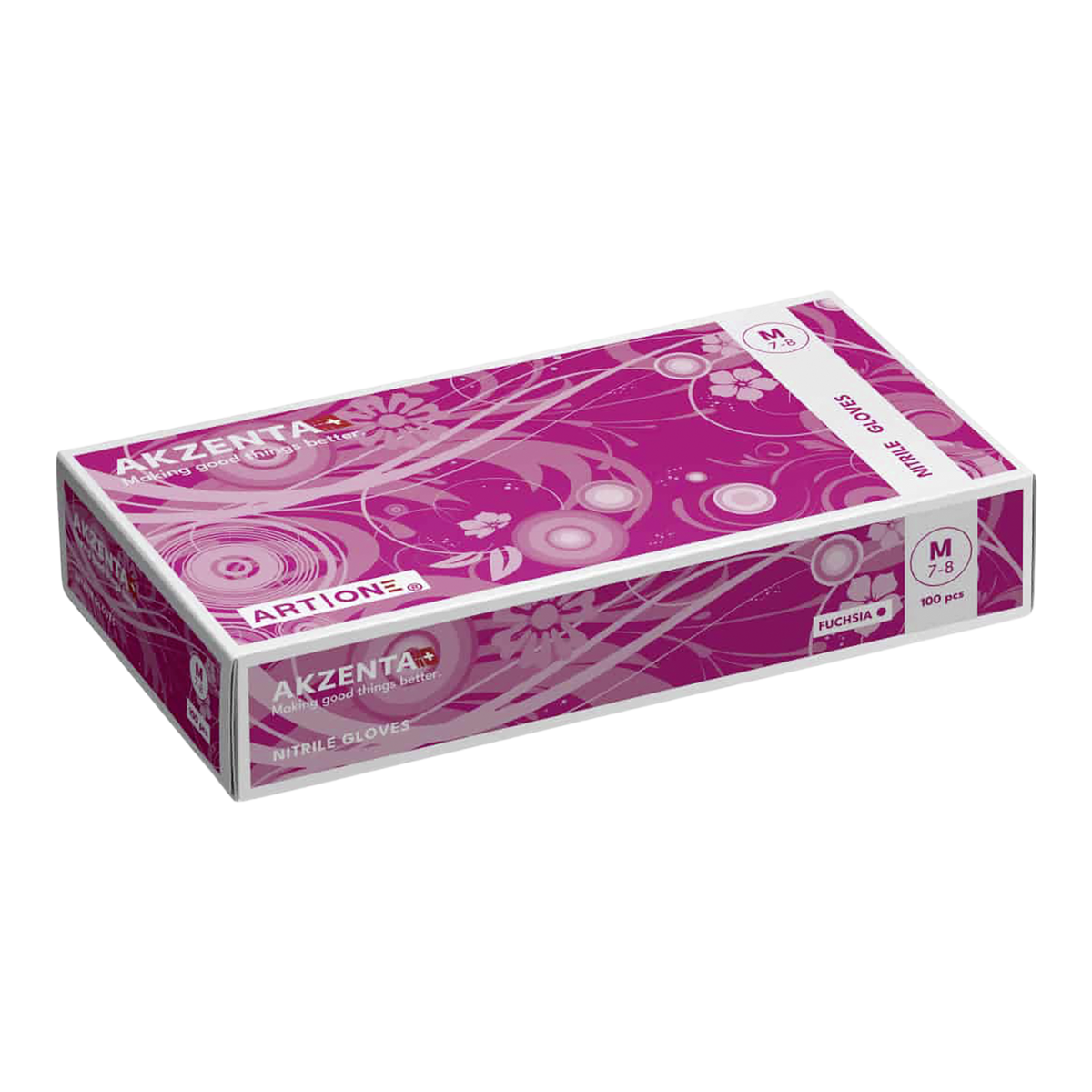 Akzenta ONE Nitril Fuchsia Handschuhe