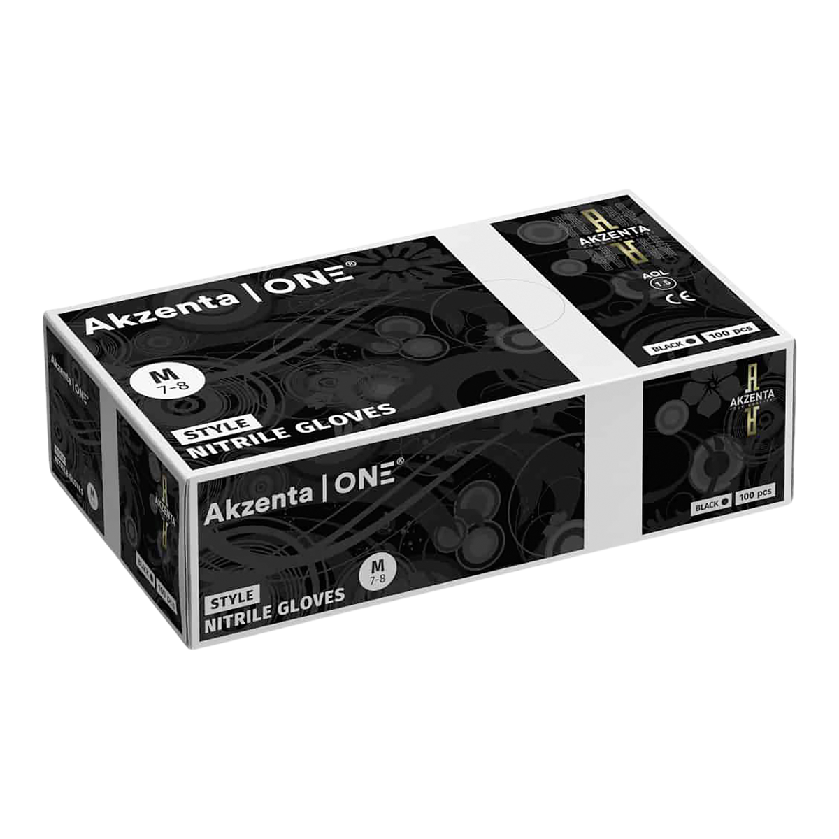 Akzenta ONE Nitril Handschuhe Style - Schwarz