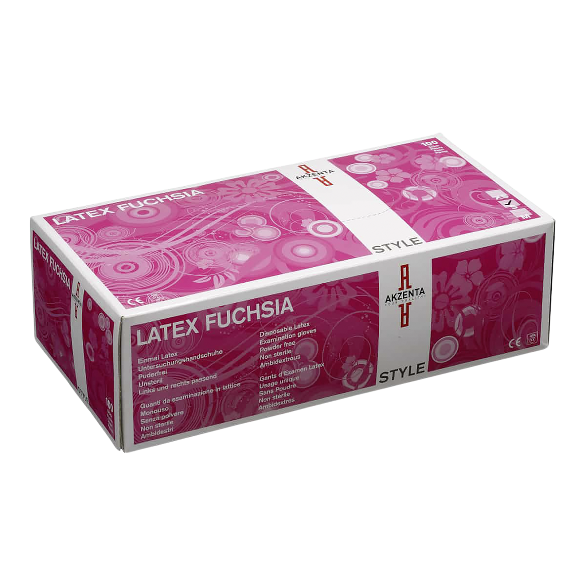 Akzenta Latex Style Fuchsia Handschuhe
