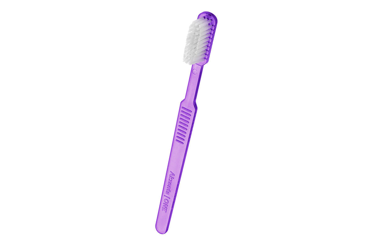 Einmalzahnbürste mit Paste Top Brush Lila