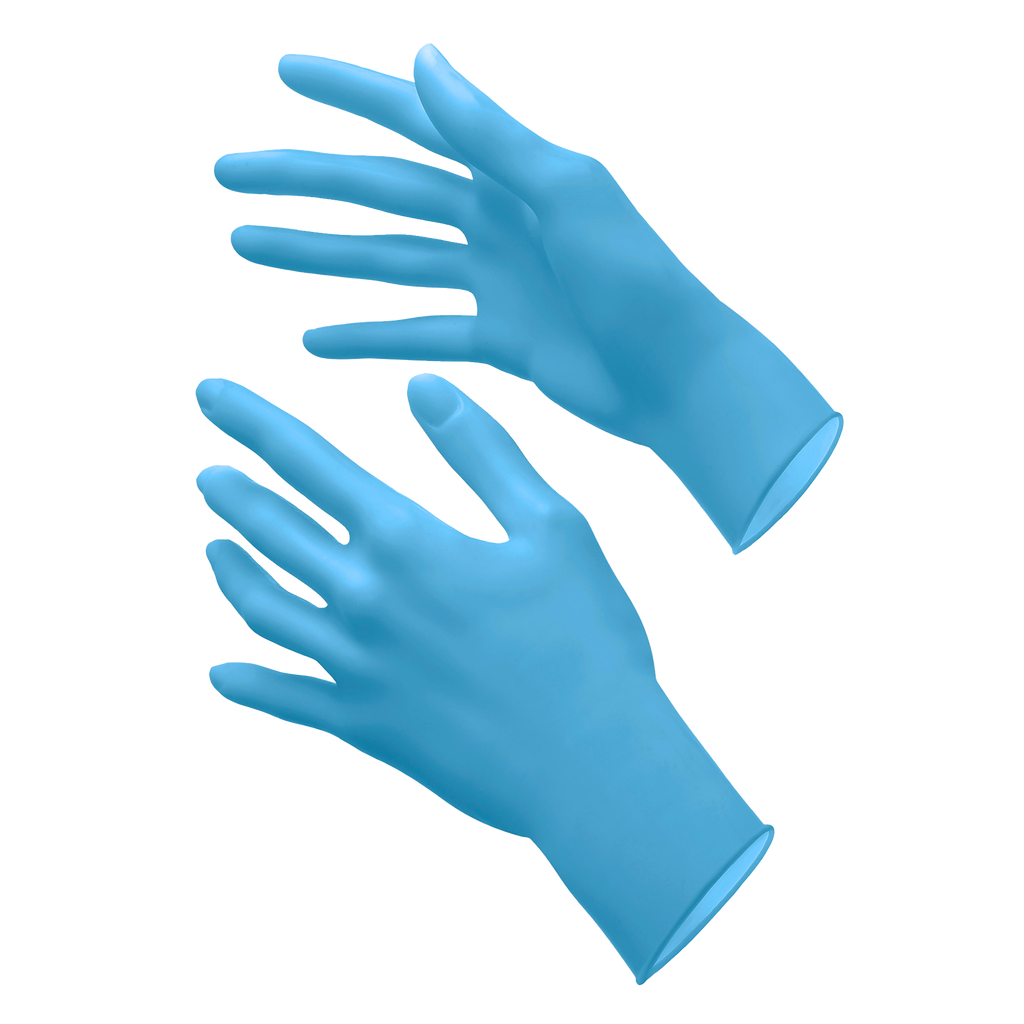Yunoia Premium Sky Blue Nitril Accelerator Free Handschuhe