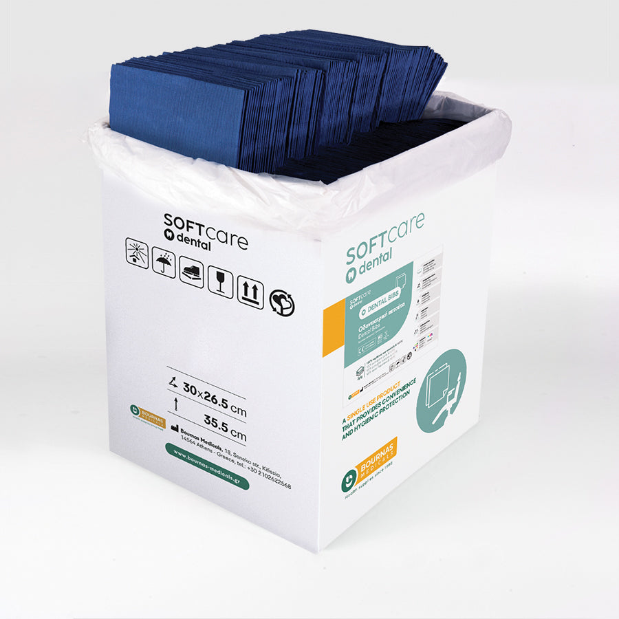 Patient Napkins Soft Care 500 PCS. 3-Jumeau - Bleu foncé